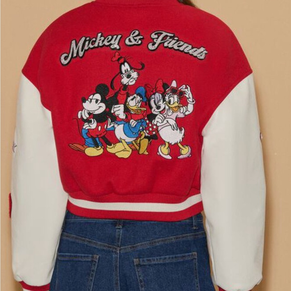 Disney varsity jacket f21 forever 21